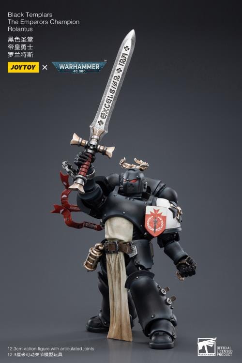 Warhammer 40K Black Templars The Emperor's Champion Rolantus 1/18 Scale Figure (Reissue)