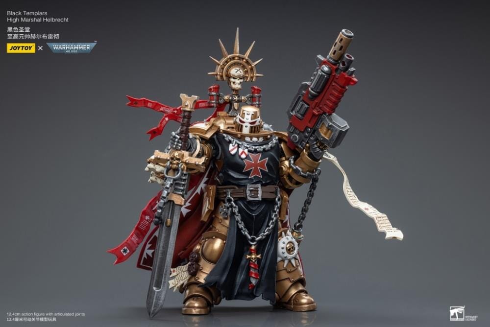 Warhammer 40K Black Templars High Marshal Helbrecht 1/18 Scale Figure (Reissue)