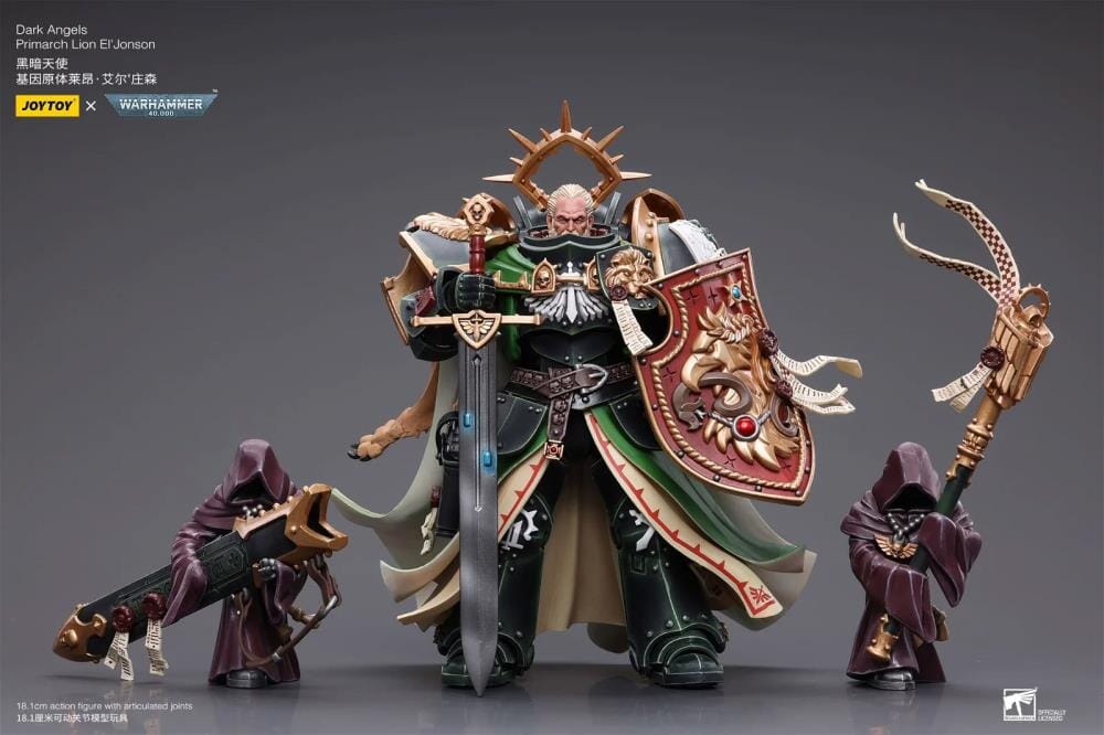 Warhammer 40k Dark Angels Primarch Lion El'Jonson 1/18 Scale Figure