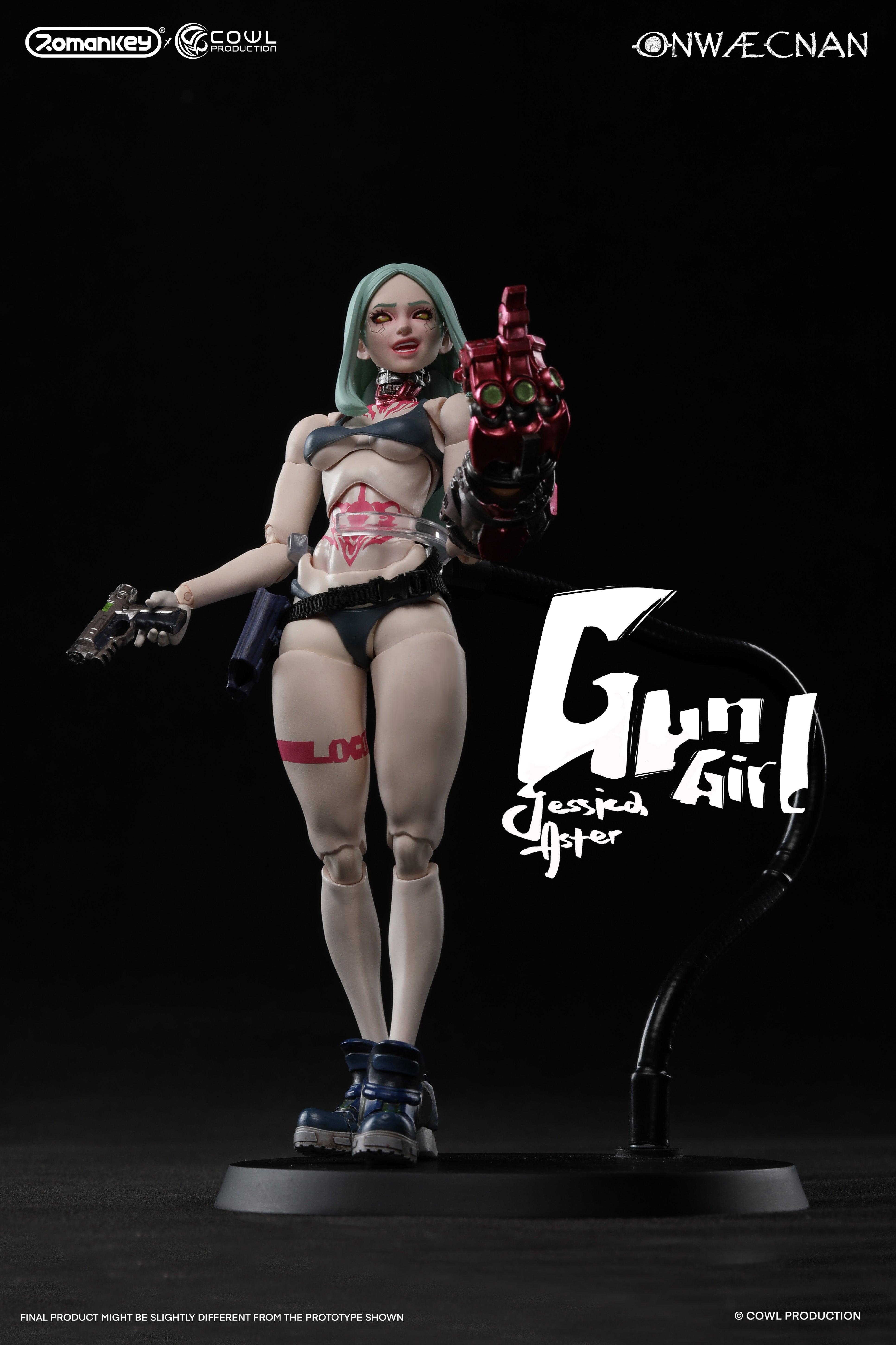 Romankey X Cowl 1/12 Gun Girl Jessica Aster Deluxe Version Action Figure