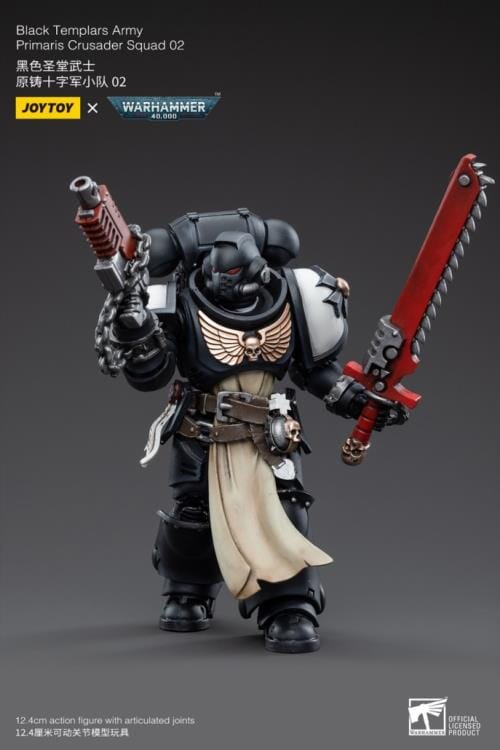 Warhammer 40K Black Templars Primaris Crusader Squad 1/18 Scale Figure Set