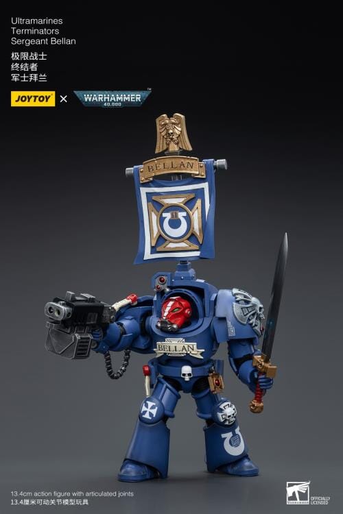 Warhammer 40K Ultramarines Terminators Sergeant Bellan 1/18 Scale Figure