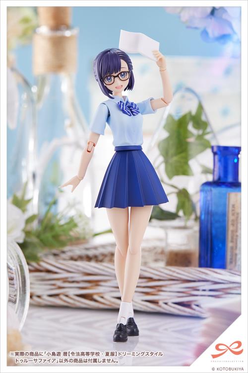 Sousai Shoujo Teien Touou High School Summer Clothes Koyomi Takanashi (Dreaming Style Ture Sapphire Ver.) 1/10 Scale Model Kit