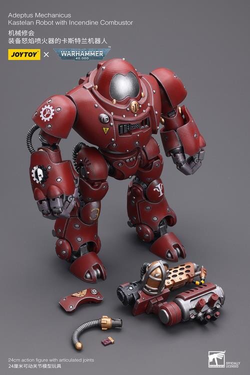 Warhammer 40k Adeptus Mechanicus Kastelan Robot with Incendine Combustor 1/18 Scale Figure