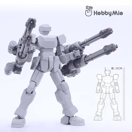 Hobby Mio Electric Drive Gatling Cannon WK-01 Model Kit