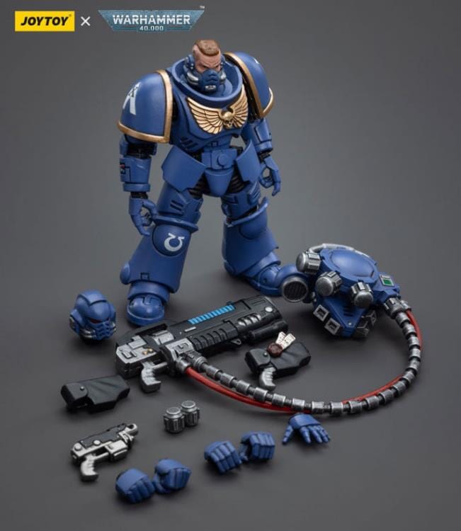 Warhammer 40K Ultramarines Hellblasters Brother Paxor 1/18 Scale Figure