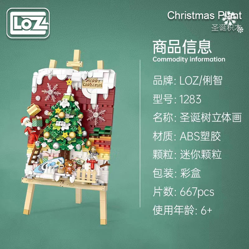 LOZ Creator Series 1283 Christmas Tree Car 3D Picture