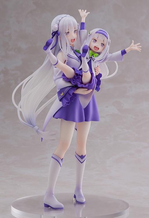 Re Zero Starting Life in Another World S-Fire Emilia & Childhood Emilia 1/7 Scale Figure