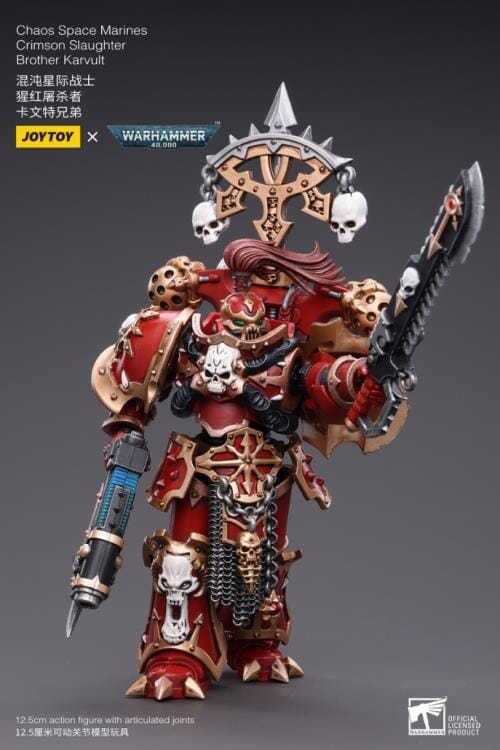 Warhammer 40K Chaos Space Marines Crimson Slaughter Brother Karvult 1/18 Scale Figure