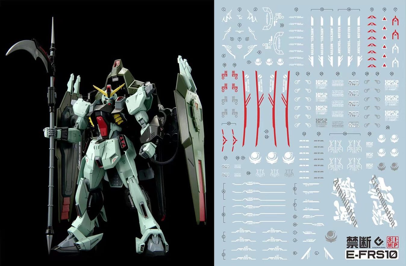 F69 FM Forbidden Gundam Water Decal Sheet