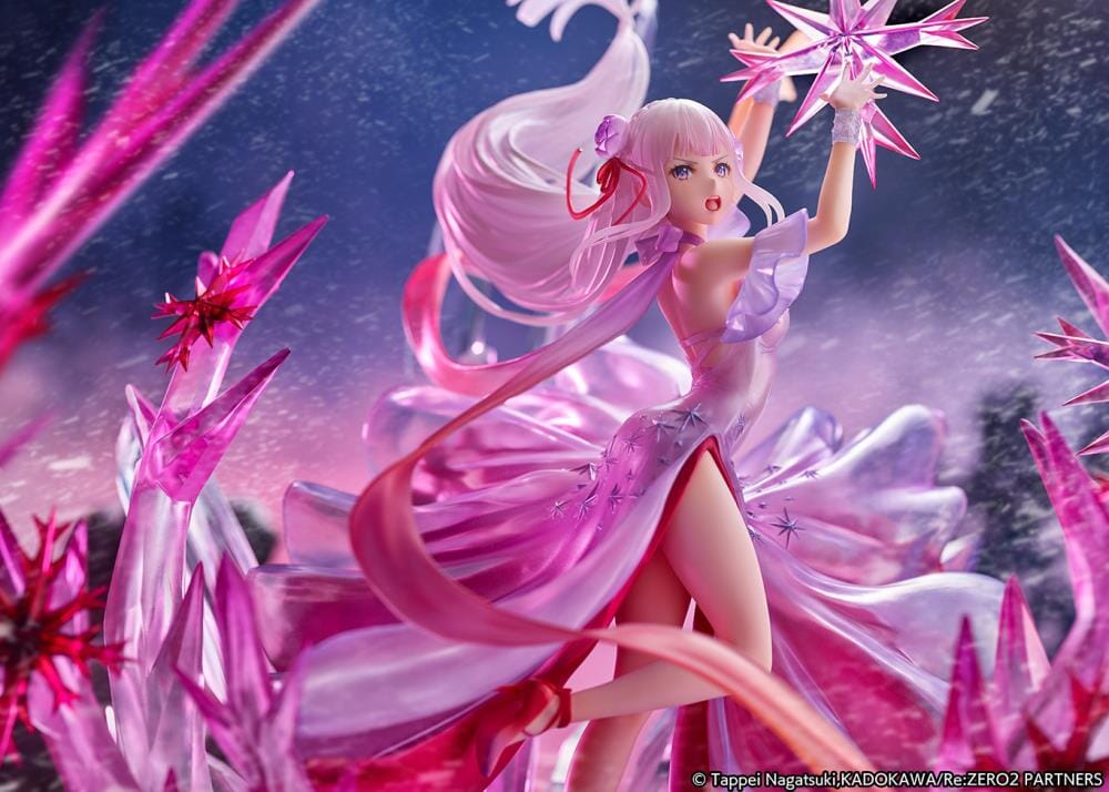 Re Zero Starting Life in Another World Frozen Emilia (Crystal Dress Ver.) 1/7 Scale Shibuya Scramble Figure