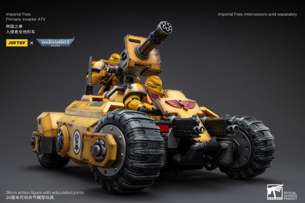 Warhammer 40k Imperial Fists Primaris Invader ATV 1/18 Scale Vehicle