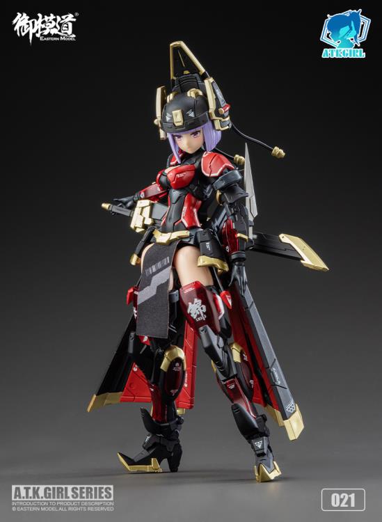 A.T.K. Girl Brocade-Clad Elite Guard (Jinyi Wei JW021 - Red Ver.) 1/12 Scale Model Kit