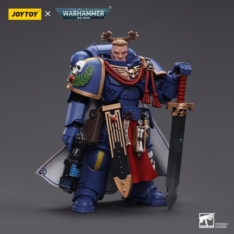 Warhammer 40K Ultramarines Primaris Captain (Power Sword and Plasma Pistol) 1/18 Scale Figure