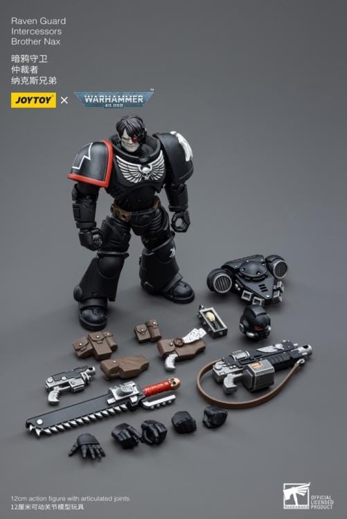 Warhammer 40K Raven Guard Intercessors Brother Nax 1/18 Scale Figure (Reissue)