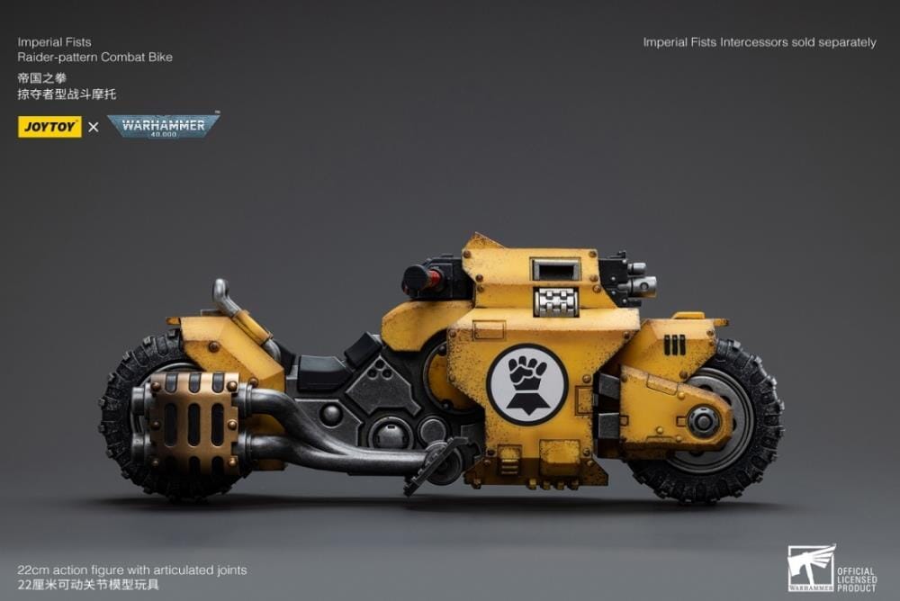 Warhammer 40k Imperial Fists Raider-Pattern Combat Bike 1/18 Scale Vehicle (Reissue)