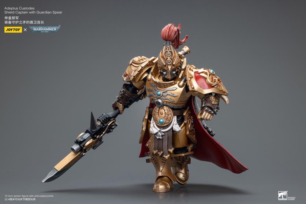 Warhammer 40K Adeptus Custodes Shield Captain with Guardian Spear 1/18 Scale Figure