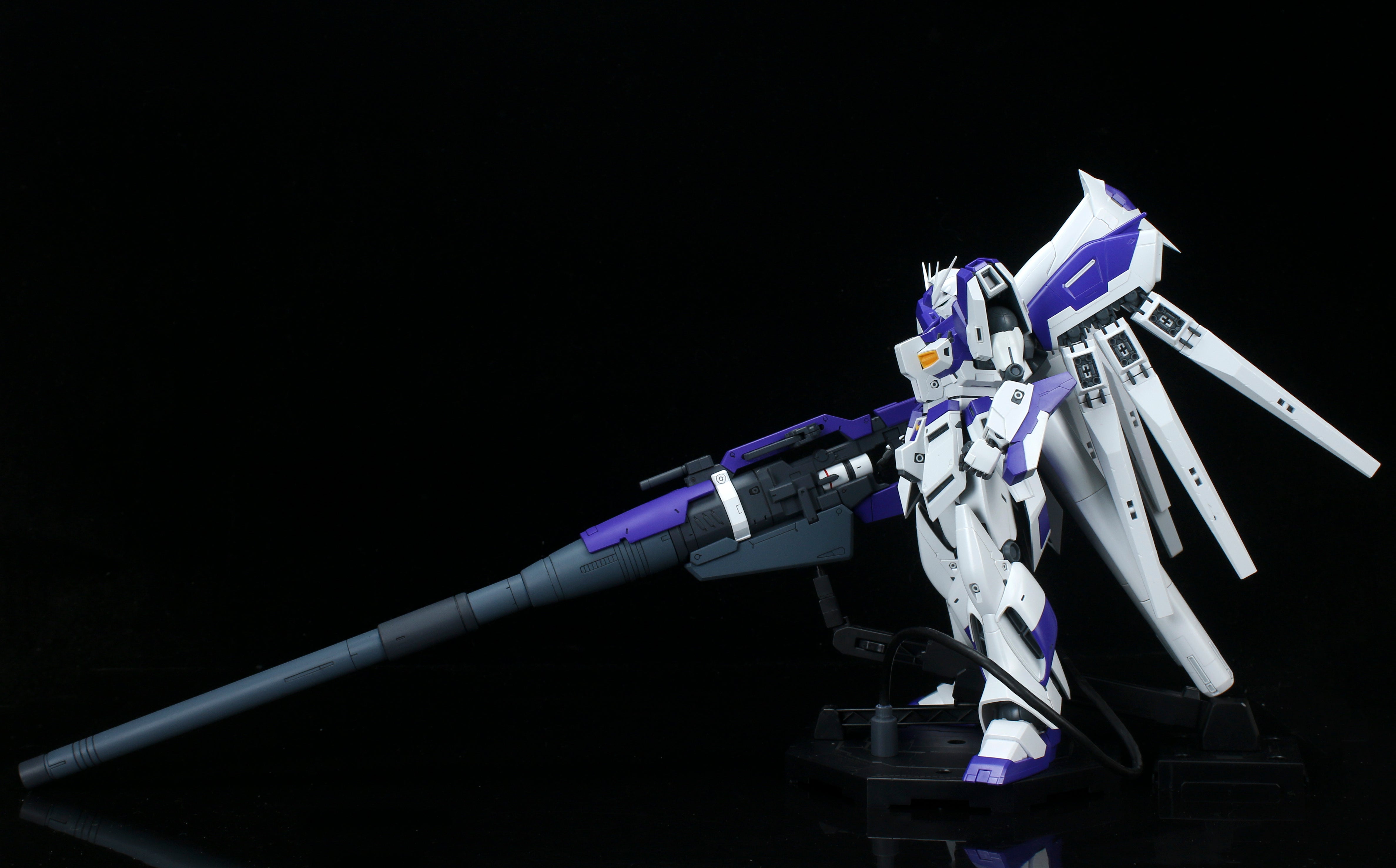 Effects Wings Hyper Mega Launcher For MG Hi Nu Gundam 1/100 With Funnel Effects