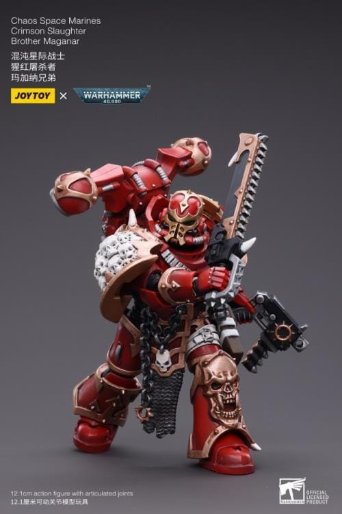 Warhammer 40K Chaos Space Marines Crimson Slaughter Brother Maganar 1/18 Scale Figure