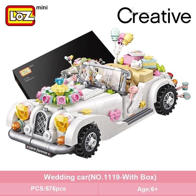 LOZ Creative 1119 Wedding Car