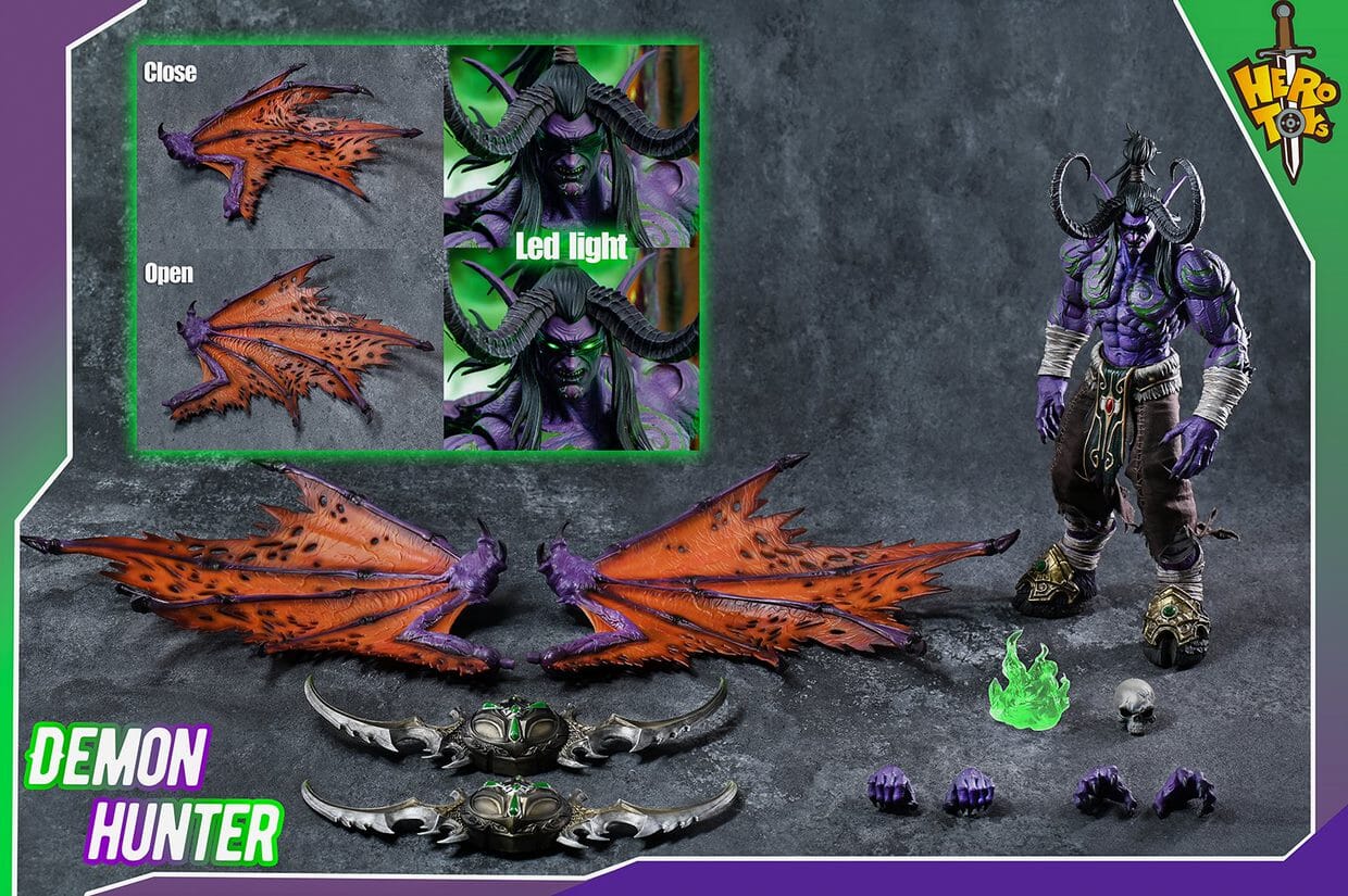 World of Warcraft Demon Hunter Illidan Stromrage Figure