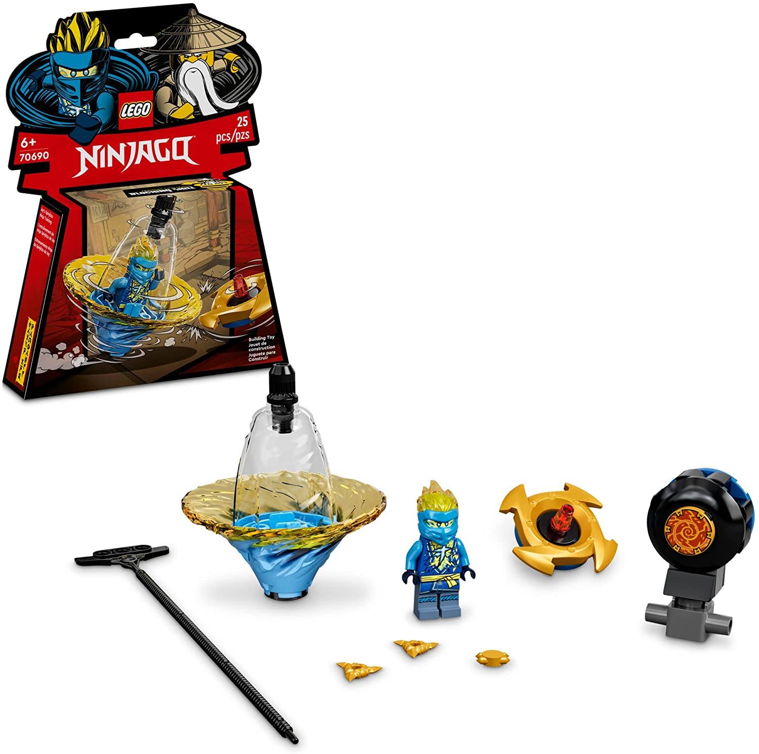 LEGO NINJAGO Jay’s Spinjitzu Ninja Training 70690 Spinning Toy Building Kit