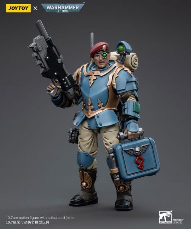 Warhammer 40k Astra Militarum Tempestus Scions Command Squad 55th Kappic Eagles Medic 1/18 Scale Figure