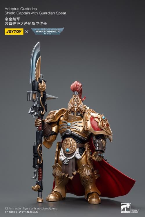 Warhammer 40K Adeptus Custodes Shield Captain with Guardian Spear 1/18 Scale Figure