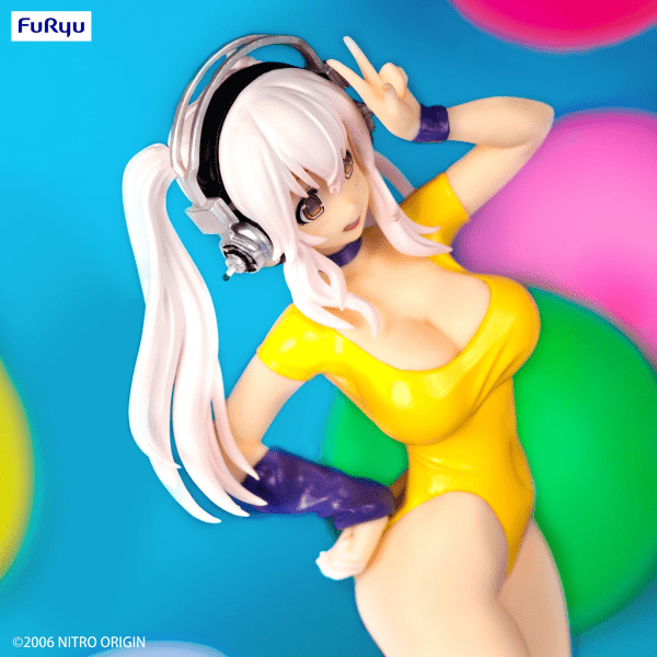 Nitroplus Super Sonico (1980's Yellow Another Color Ver.) Concept Figure (Reissue)