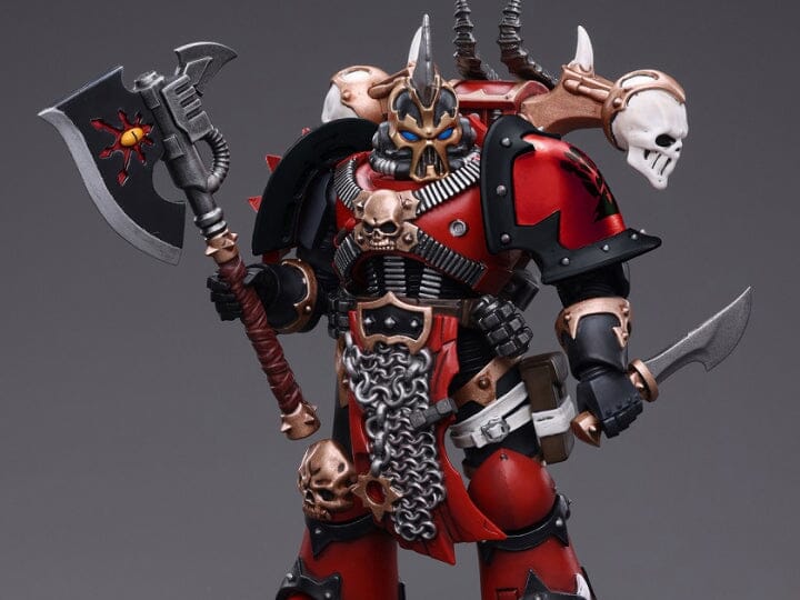 Warhammer 40K Chaos Space Marines Red Corsairs Exalted Champion Gotor the Blade 1/18 Scale Figure