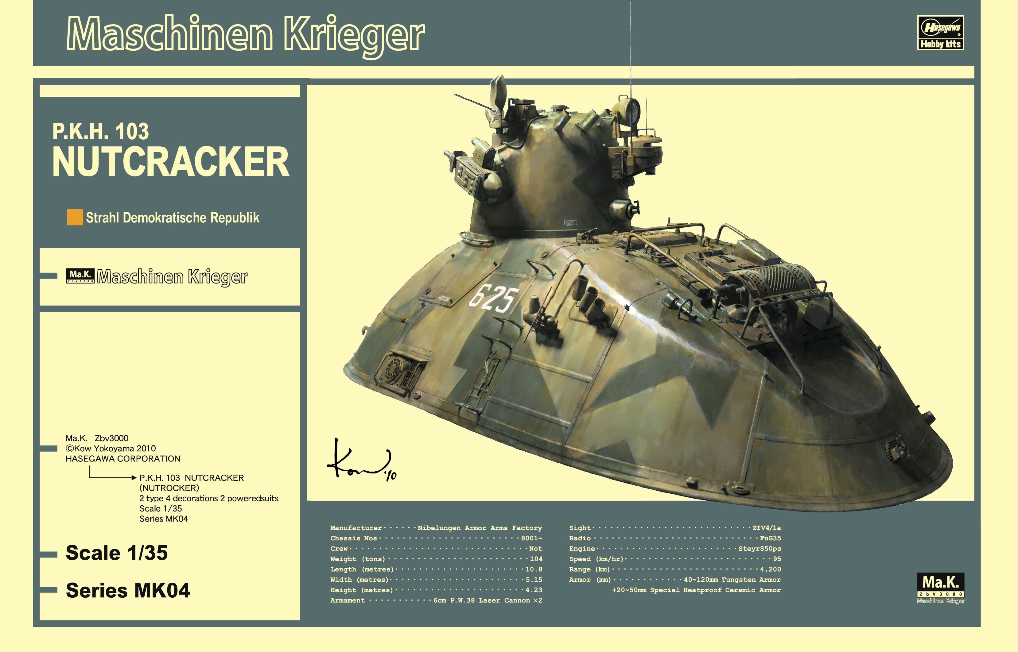 Maschinen Krieger MK04 1/35 P.K.H. 103 Nutcraker Model Kit