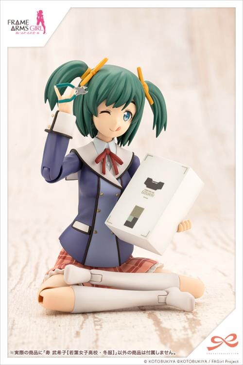 Frame Arms Girl Sousai Shoujo Teien Wakaba Girls' High School Winter Clothes Bukiko Kotobuki 1/10 Scale Model Kit