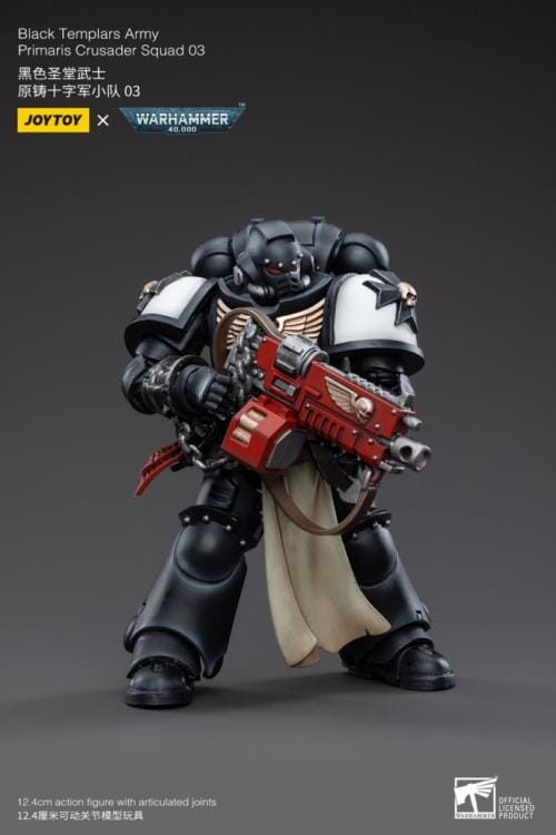 Warhammer 40K Black Templars Primaris Crusader Squad 1/18 Scale Figure Set