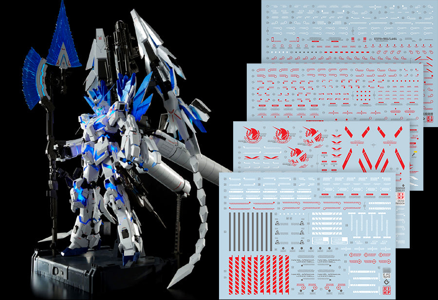 D20 PG Unicorn Gundam (Red) Perfectibility & Divine Expansion Set Decal Sheet