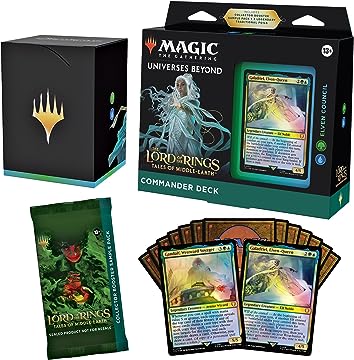 Magic The Gathering Lord of the Rings Universes Beyond Commander Deck Display (4 Decks)