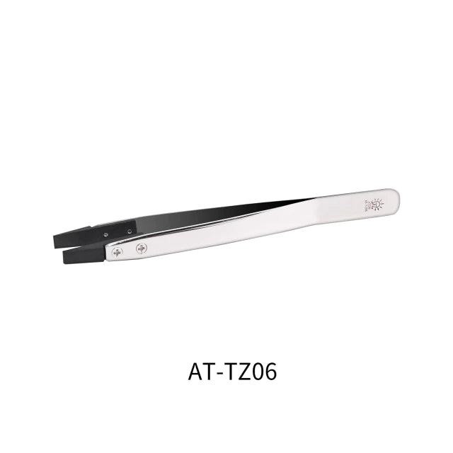 DSPIAE AT-TZ06 Stainless Steel Precision Tweezers (Anti-Static Blunt)