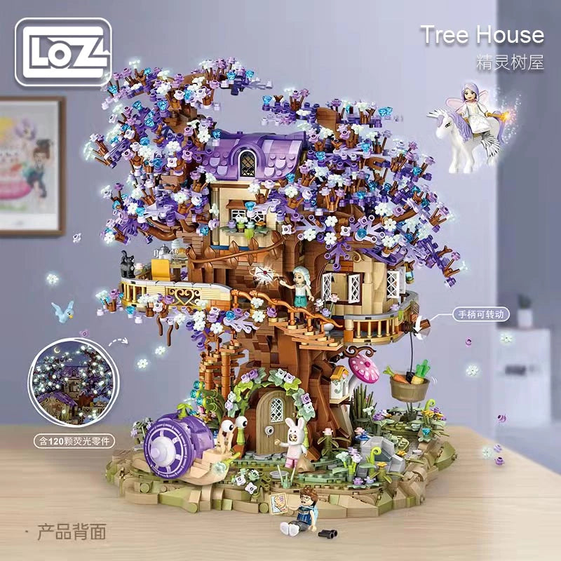 LOZ Architecture Mini Blocks 1065 Elf Tree House