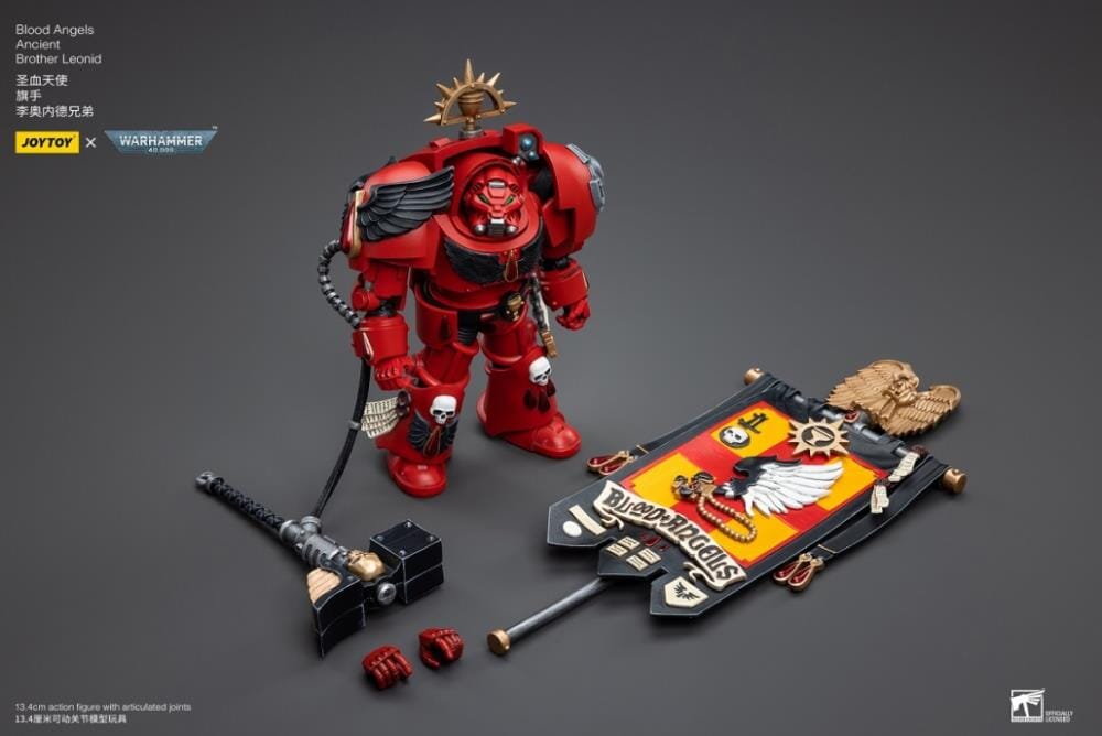 Warhammer 40K Blood Angels Ancient Brother Leonid 1/18 Scale Figure