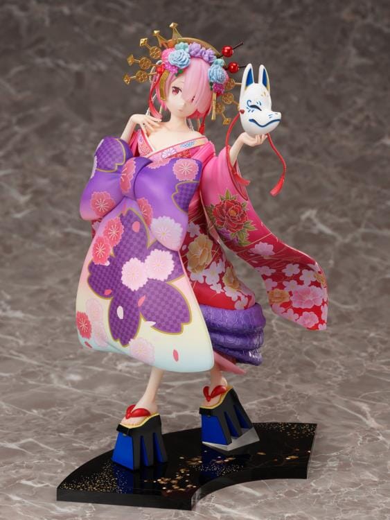 Re Zero Starting Life in Another World F Nex Ram (Parade of the Oiran Dochu Ver.) 1/7 Scale Figure