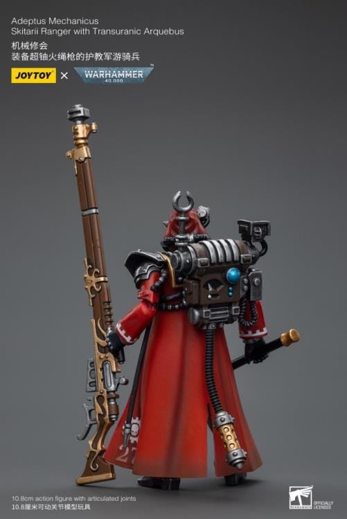 Warhammer 40K Adeptus Mechanicus Skitarrii Ranger with Transuranic Arquebus 1/18 Scale Figure