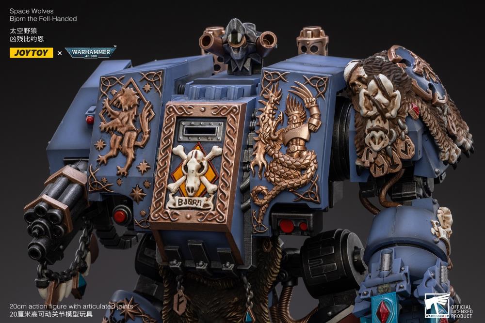 Warhammer 40k Space Wolves Bjorn the Fell-Handed 1/18 Scale Action Figure (Reissue)