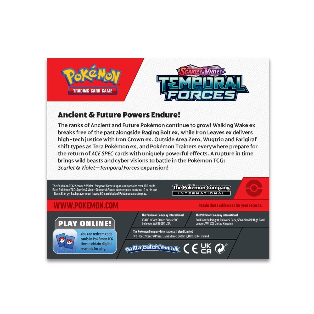 Pokemon TCG Scarlet & Violet-Temporal Forces Booster Display Box (36 Packs)