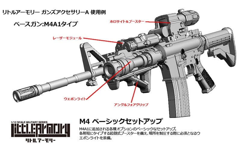 TomyTec Little Armory 1/12 LD022 Guns Accessory A2