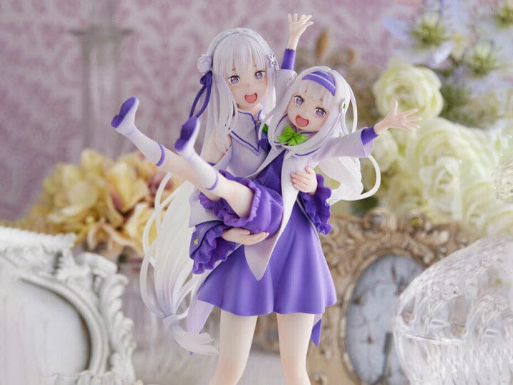 Re Zero Starting Life in Another World S-Fire Emilia & Childhood Emilia 1/7 Scale Figure