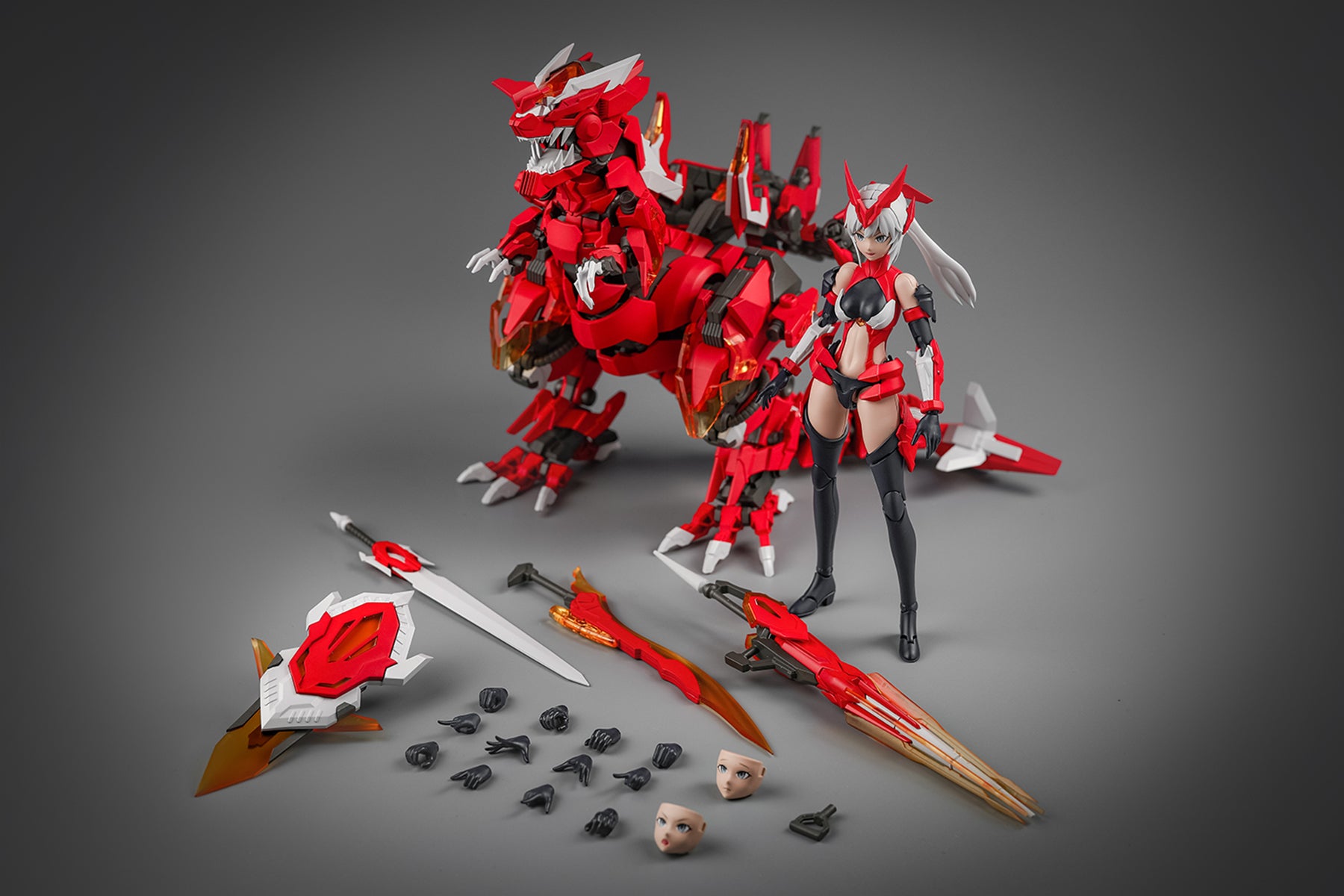 Dragon Girl LH-01 Yu Wanglong & Firefly Model Kit Set