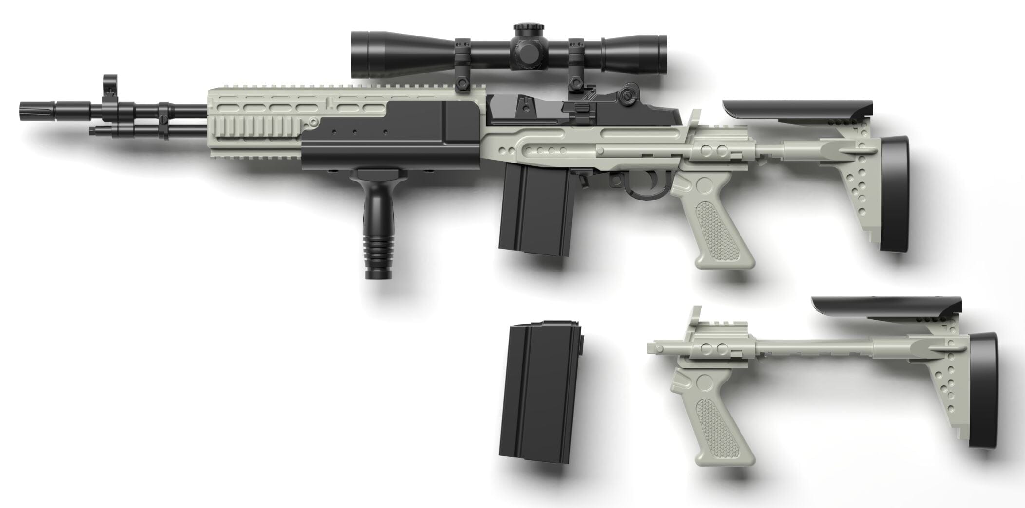 Little Armory LA051 Mk14Mod0 EBR Type 1/12 Scale Accessory Set