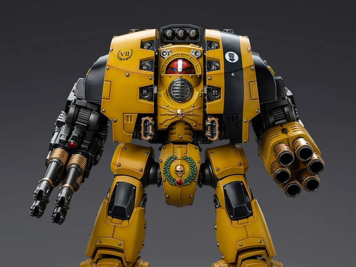 Warhammer 40K Imperial Fists Leviathan Dreadnought with Cyclonic Melta Lance and Storm Cannon 1/18 Scale Action Figure