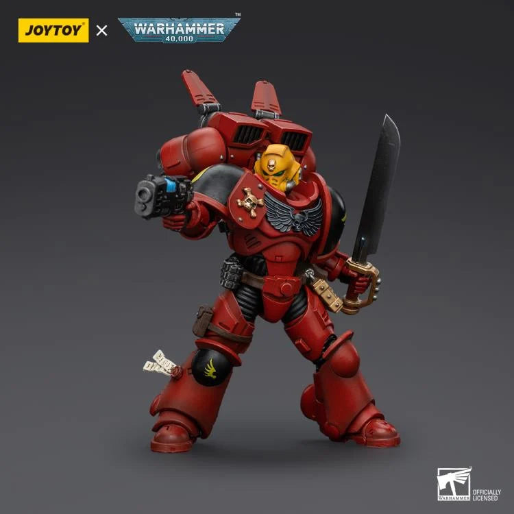 Warhammer 40K Blood Angels Jump Pack Intercessors Sergeant with Plasma Pistol 1/18 Scale Action Figure