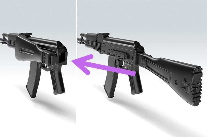 Little Armory LA060 AK74M Type 1/12 Scale Accessory