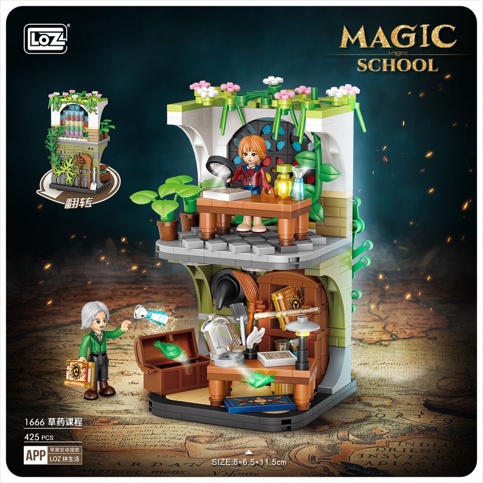 LOZ Ideas Magic Series 1666 Herbal Classroom